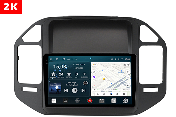Автомагнитола штатная с 2K экраном RedPower 71031 Slim на Android 10 для Mitsubishi Pajero 3 поколение V60 (12.1999-06.2003)