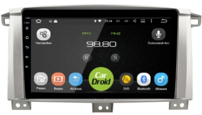Штатная магнитола CarDroid RD-1123F для Toyota Land Cruiser 100 (Android 10) DSP