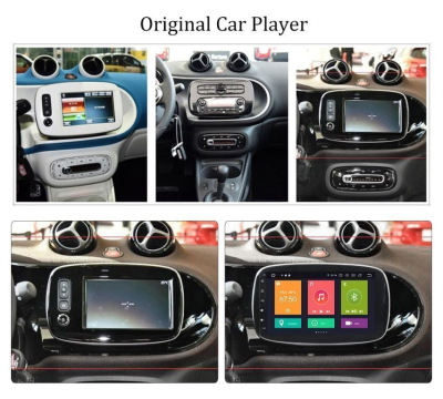 Штатная автомагнитола Android 10 Carmedia XN-M902-P30 для Mercedes-Benz Smart 2015-2017