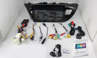 Штатное головное устройство Toyota Corolla E180/E170 2013+ вместо штатной рамки на Android 10 Carmedia MKD-1035-P5