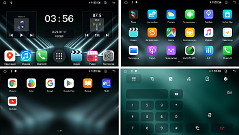 Штатная магнитола для Ford S-Max 2006-2015 климат + блок кнопок на Android 13 - FarCar (D/DX3028M климат+ блок кнопок)