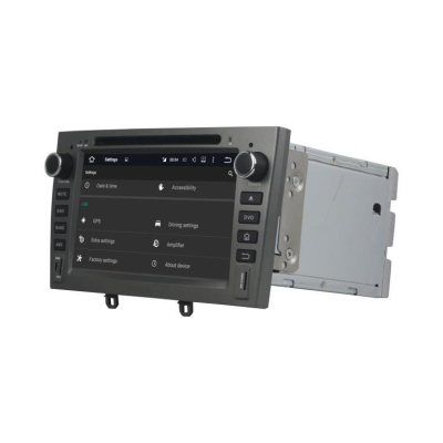 Штатная автомагнитола Peugeot 408 2012+, 308 2008-2014, RCZ 2010-2015 серый Carmedia KD-7604-g-P5 Android 9.0 DSP