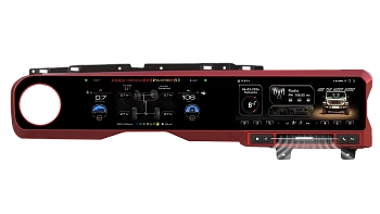 Штатная магнитола + приборная панель для Jeep Wrangler 2018-2021 Android 12 - Carmedia ZH-J1301