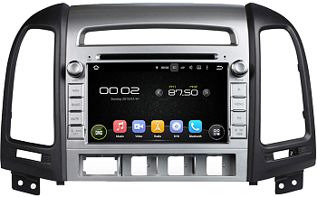 Штатная автомагнитола Android 10 Carmedia KD-7024-P30 для Hyundai Santa Fe 2010-2012 (4 отверстия под кнопки)