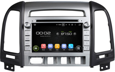 Штатная автомагнитола Android 10 Carmedia KD-7024-P30 для Hyundai Santa Fe 2010-2012 (4 отверстия под кнопки)