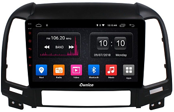 Штатная магнитола Ownice G30 S9717J для Hyundai SantaFe 2 (Android 9.0)