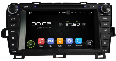 Штатная автомагнитола Android 10 Carmedia KD-8602-P30 для Toyota Prius 2009-2015 левый руль