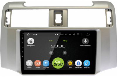Штатная магнитола Roximo CarDroid RD-1102F для Toyota Runner, 2009-2022 (Android 10) DSP