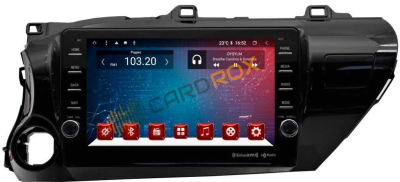 Головное устройство на Android 10 для Toyota Hilux 2015+ CARDROX FD-4111-TS10-4-64 с кнопками и DSP процессором