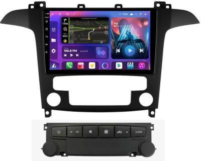 Штатная магнитола для Ford S-Max 2006-2015 климат + блок кнопок на Android 13, QLED/2K, 4G - FarCar S500 Plus (3028M климат+ блок кнопок)