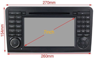 Штатное головное устройство MERCEDES ML класс W164 2005-2011, GL класс X164 2006-2012  на Android 10 Carmedia MKD-7008-P6