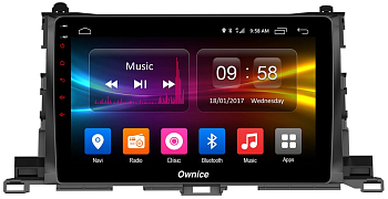 Штатная магнитола Ownice G10 S1601E для Toyota Highlander, 2015 (Android 8.1.0)