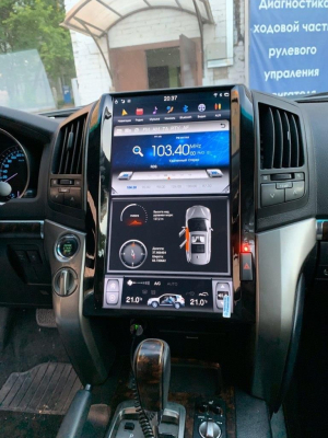 Магнитола Tesla для Toyota Land Cruiser 200 2007-2015 Carmedia ZF-1816H Android 8.1 TESLA