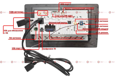 Автомагнитола RedPower 51001 IPS DSP на Android 8.0 2DIN универсальная (сенсорные кнопки)