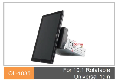Универсальная магнитола 10''для 1DIN Universal на Android 12  - Carmedia OL-1007-Q
