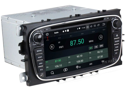 Штатное головное устройство FORD Focus II, Mondeo, S-MAX, Galaxy, Tourneo/Transit Connect серебро на Android 10 Carmedia MKD-F746S-P5