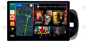 Штатная магнитола Toyota Vitz 2015-2020 черный глянец на Android 10, DSP, 4G, IPS, Carplay - Cardrox CD-4543-13 (11-13 дюймов)