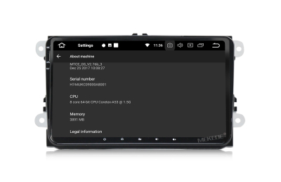 Штатное головное устройство Volkswagen, Skoda на Android 10 Carmedia MKD-9613-P6