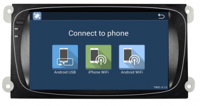 Штатное головное устройство Android 7.1 Carmedia DAFT-5695 для FORD Focus II, Mondeo, S-MAX, Galaxy, Tourneo, Transit Connect черный