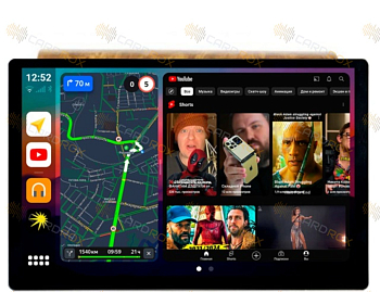 Штатная магнитола Toyota Land Cruiser J70/76 2010-2022 под дерево на Android 10, DSP, 4G, IPS, Carplay - Cardrox CD-4551-13 (11-13 дюймов)