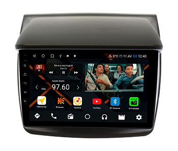 Штатная магнитола Mitsubishi L200 2006-2015, Pajero Sport 2008-2014(РАМКА Б/К) на Android 11 - Cardrox CD-4171M