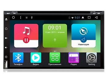 Универсальное головное устройство 2DIN 7 дюймов с DVD на Android 7.1 CARMEDIA TP-UN001
