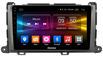 Штатная магнитола для Toyota Sienna на Android 12 (14), (QLED/2K) - Carmedia OL-9695-NPQU