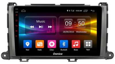 Штатная магнитола для Toyota Sienna на Android 12 (14), (QLED/2K) - Carmedia OL-9695-NPQU