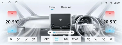 Магнитола для Toyota Alphard 2015-2019 (цвет бежевый) на Android 12 - Carmedia ZH-T1401BG