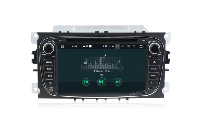 Штатное головное устройство Ford Focus, Mondeo, S-MAX, Galaxy, Tourneo, Transit черный на Android 10 Carmedia MKD-F746B-P6