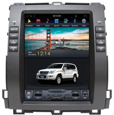 Магнитола Tesla для Toyota Land Cruiser Prado 120 2002-2009 на Android 9.0 Carmedia ZF-1116H-DSP