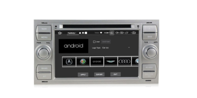 Штатное головное устройство Ford Focus 2 2005-2007, Transit 2006-2015, C-Max 2003-2010, Fusion 2005-2012 (230х120мм) серебро на Android 10 Carmedia MKD-F745S-P5