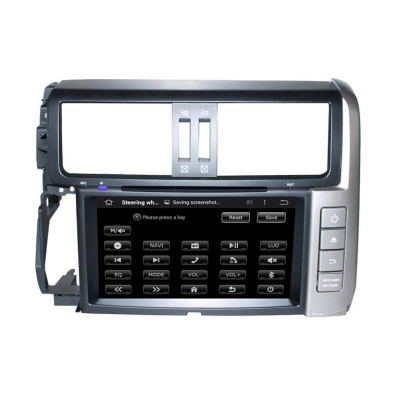 Штатная автомагнитола Android 9.0 Carmedia KD-8015-P30 для Toyota Land Cruiser Prado 150 2009-2013 (серебро)