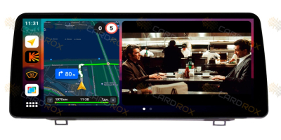 Штатная магнитола Toyota Tundra 2014-2021 серебро на Android 10, DSP, 4G, IPS, Carplay - Cardrox CD-4770-12 (12 дюймов)