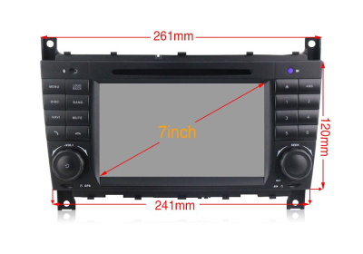 Штатная автомагнитола Mercedes G-класс w463 2007-2012, C-класс w203 рестайл 2004-2007, CLK, CLC, SLK Carmedia MKD-M790-P30 Android 10 DSP