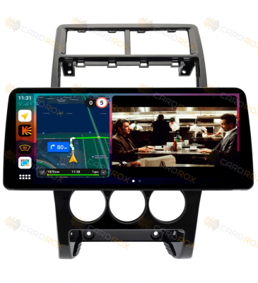 Штатная магнитола Lada Priora 2013-2018 черный глянец на Android 10, DSP, 4G, IPS, Carplay - Cardrox CD-4921-12 (12 дюймов)