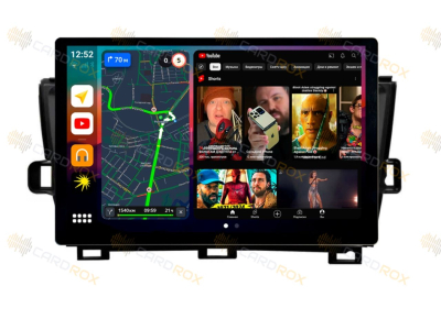 Штатная магнитола Toyota Prius 30 2009-2015, левый руль, черная на Android 10, DSP, 4G, IPS, Carplay - Cardrox CD-4139-13-LB (11-13 дюймов)