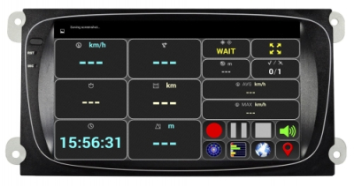 Штатное головное устройство Android 7.1 Carmedia DAFT-5695 для FORD Focus II, Mondeo, S-MAX, Galaxy, Tourneo, Transit Connect черный