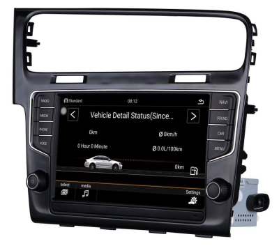 Штатное головное устройство Volkswagen GOLF 7 2013+ на Android 6.0 CARMEDIA MIB-3912