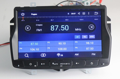 Штатное головное устройство Lada Vesta на Android 10 Carmedia MKD-L860-P6