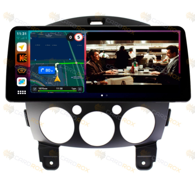 Штатная магнитола Mazda 2, Demio 2007-2014 на Android 10, DSP, 4G, IPS, Carplay - Cardrox CD-4086-12 (12 дюймов)