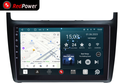 Автомагнитола штатная с 2K экраном RedPower 71134 Slim на Android 10 для Volkswagen Polo 2009-2019
