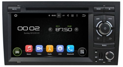 Штатное головное устройство для AUDI A4, RS4, S4 2000-2008 (кузов B6,B7,8E,8H) на Android 8.0 Carmedia KDO-7038
