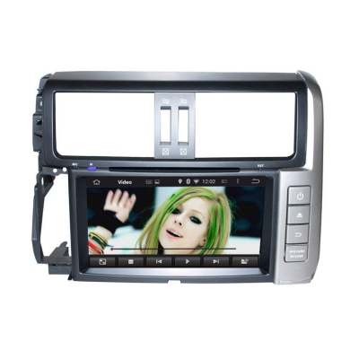 Штатная автомагнитола Android 9.0 Carmedia KD-8015-P30 для Toyota Land Cruiser Prado 150 2009-2013 (серебро)