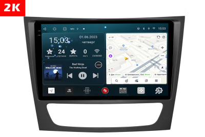 Автомагнитола штатная с 2K экраном RedPower 71568 Slim на Android 10 для Mercedes- Benz, E-Class (W211) (03.2002 - 02.2009), CLS (W219) (10.2004-09.10)