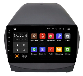 Штатная магнитола Roximo 4G (2K) RX-2002-M14 Hyundai ix35, 2013-2015 (авто с камерой и усилителем) (Android 13)