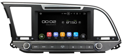 Штатная автомагнитола Hyundai Elantra 2016+ Carmedia KD-8207-P5 Android 9.0 DSP