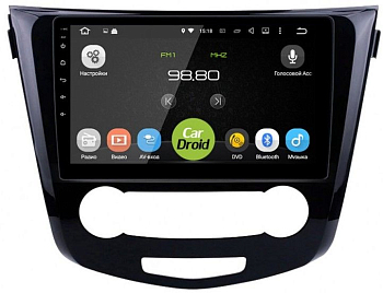 Штатная магнитола CarDroid RD-1213F для Nissan Qashqai 2, X-Trail 3, 2014 (Android 10)