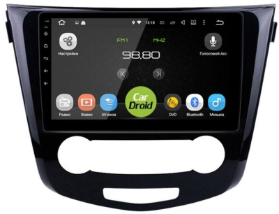 Штатная магнитола CarDroid RD-1213F для Nissan Qashqai 2, X-Trail 3, 2014 (Android 10)