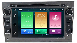 Штатное головное устройство OPEL Astra H, Vectra С, Corsa D, Antara, Vivaro, Meriva, Zafira (темно серый) на Android 10 Carmedia MKD-7408g-P30